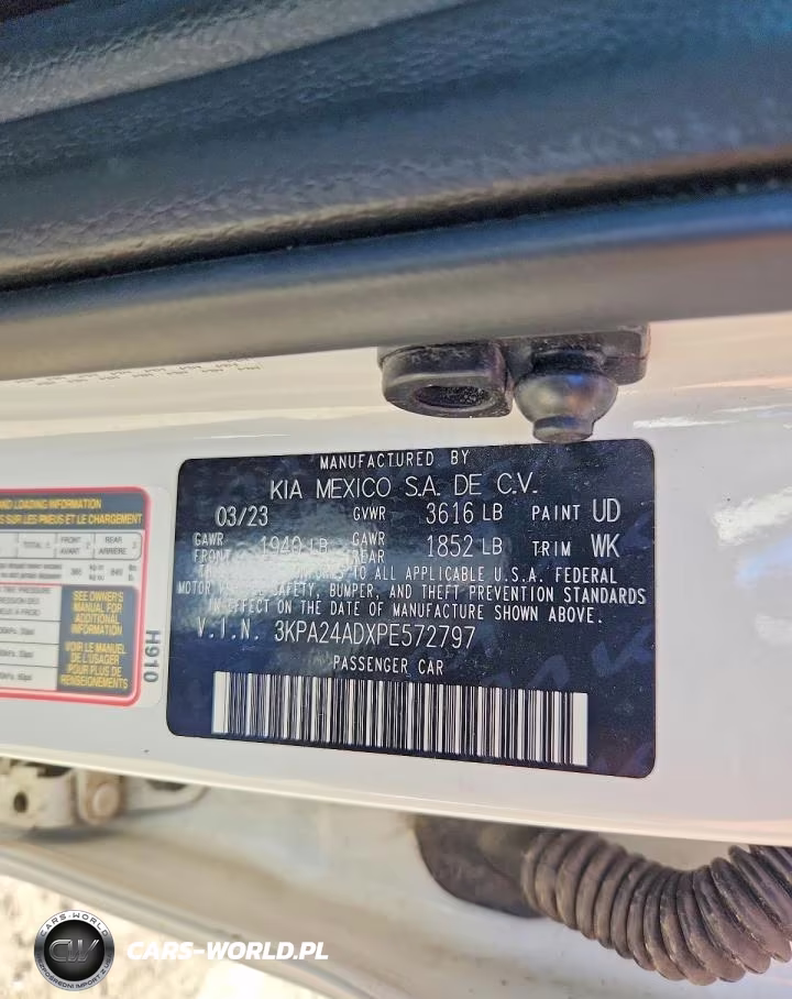 2023 Kia Rio S VIN:3KPA24ADXPE572797 - 12