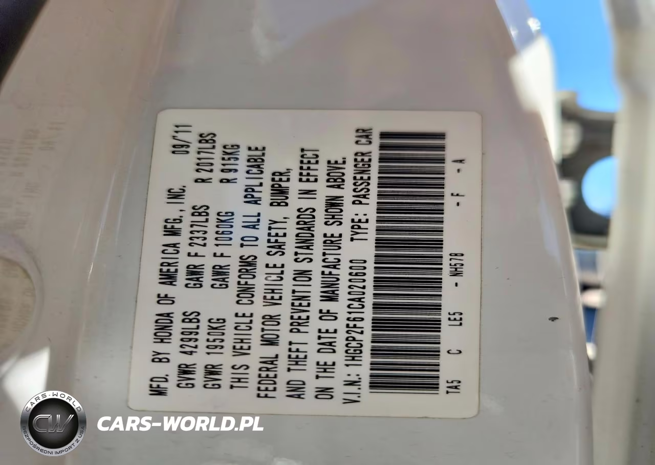 2012 Honda Accord Se VIN:1HGCP2F61CA020600 - 13