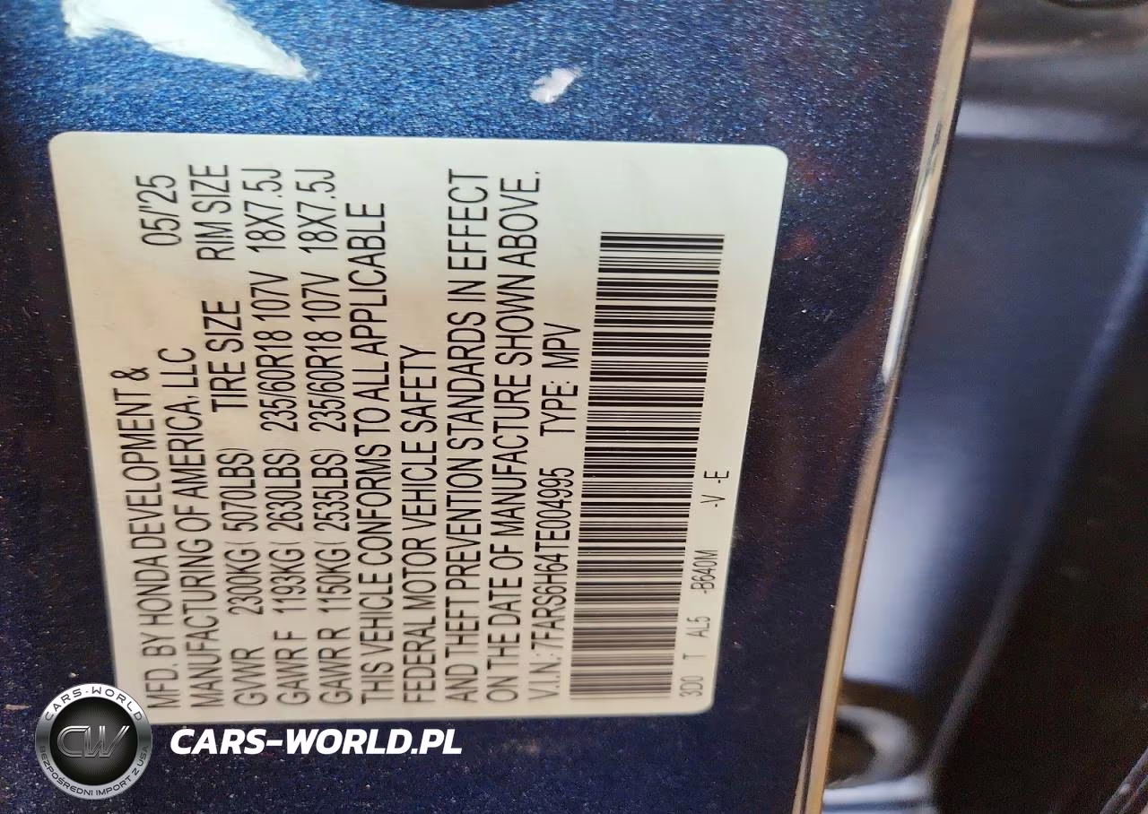 2026 Honda Cr-V Trailsport VIN:7FARS6H64TE004995 - 13