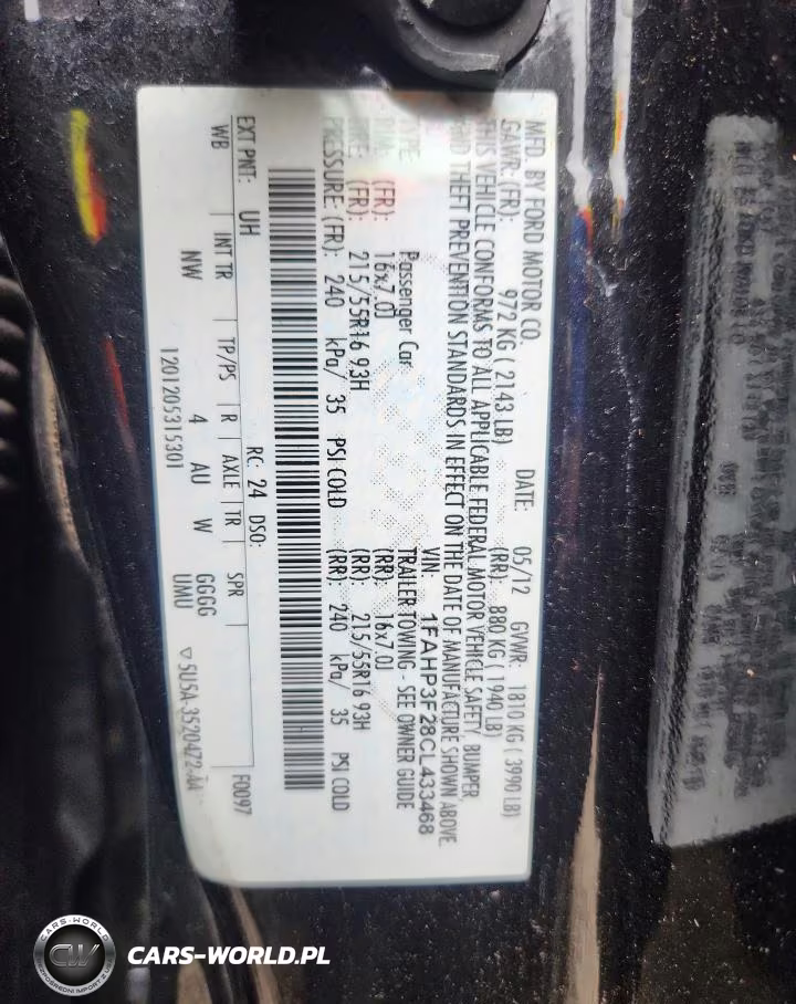 2012 Ford Focus Se VIN:1FAHP3F28CL433468 - 12