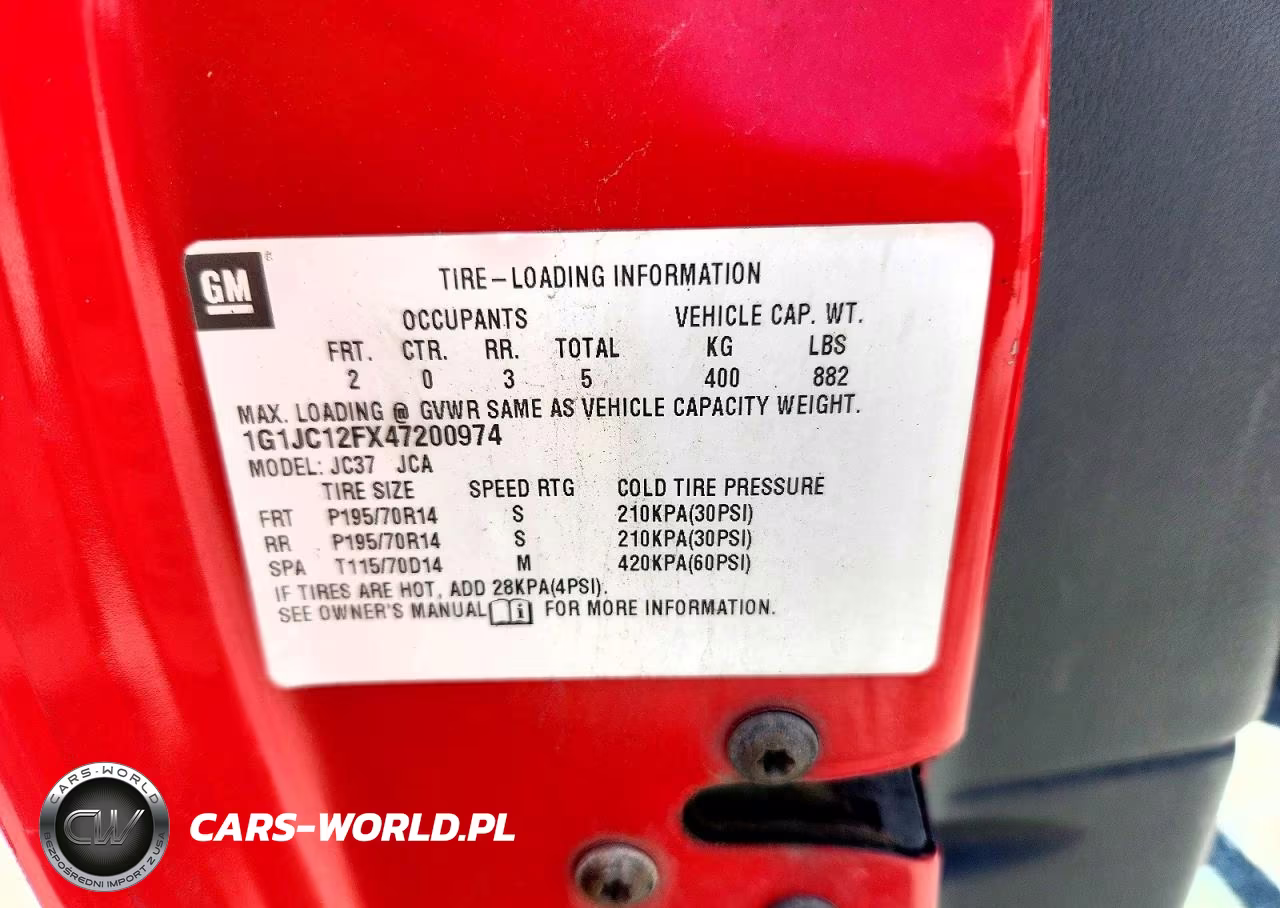 2004 Chevrolet Cavalier VIN:1G1JC12FX47200974 - 12