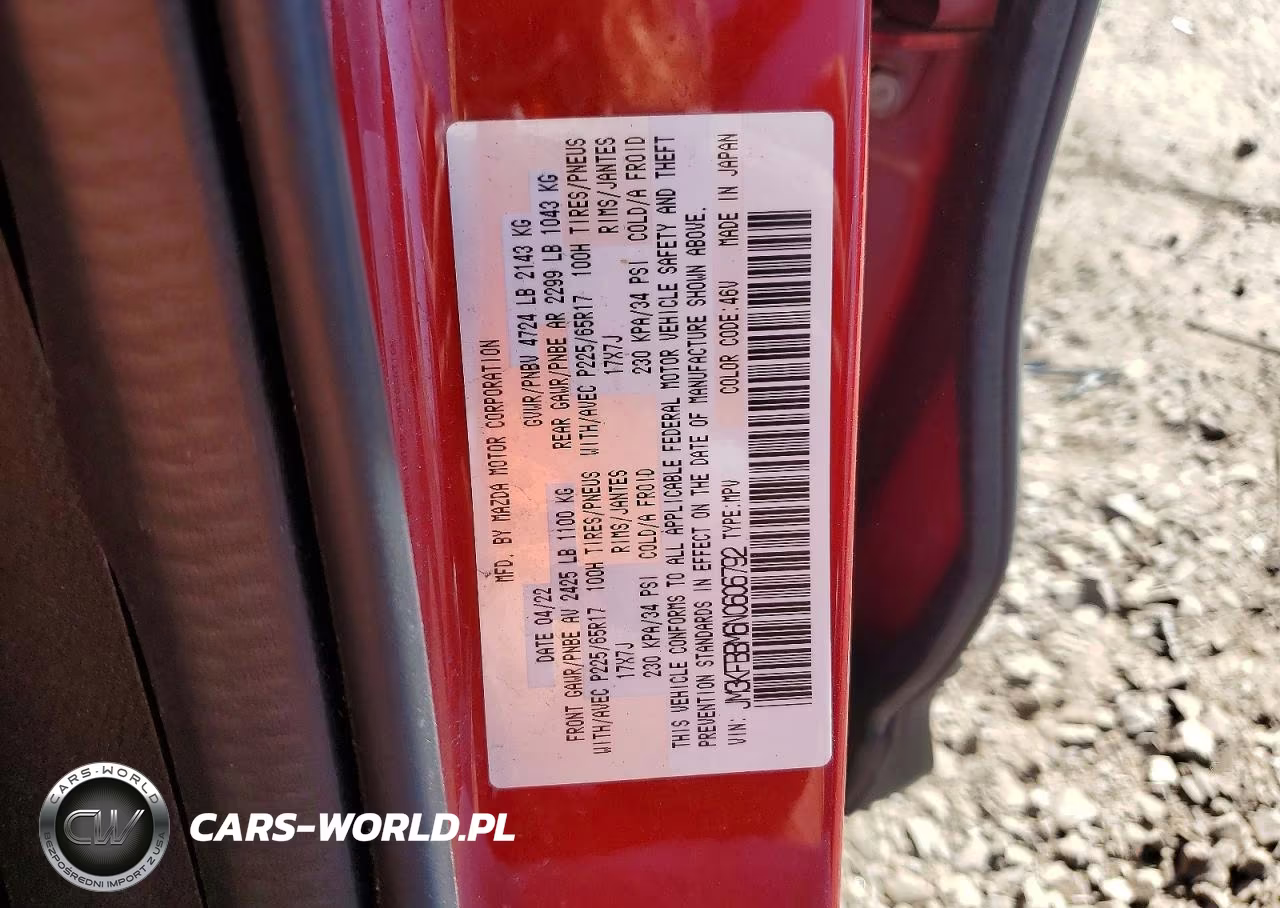 2022 Mazda Cx-5 Select VIN:JM3KFBBM6N0606792 - 12
