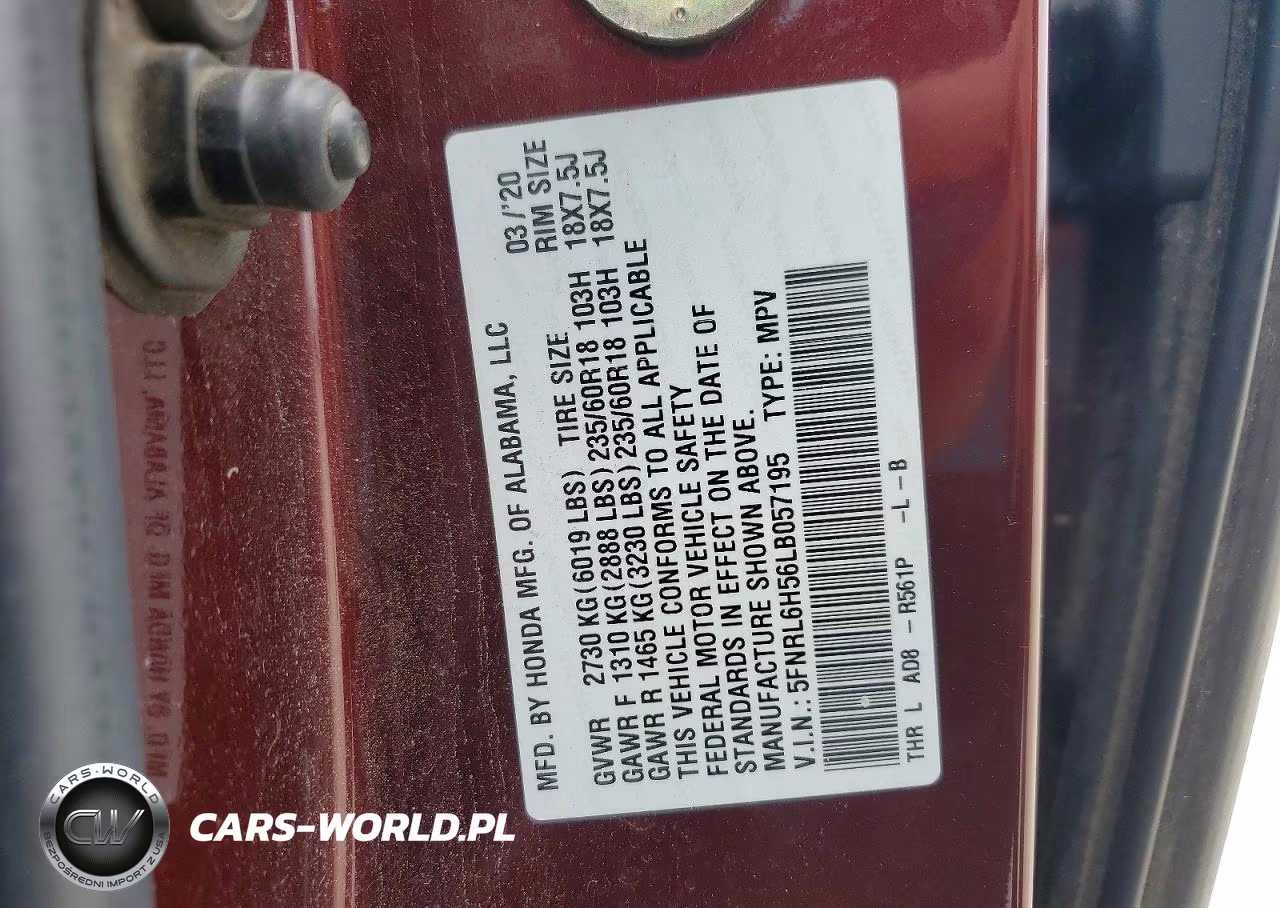 2020 Honda Odyssey Ex VIN:5FNRL6H56LB057195 - 13