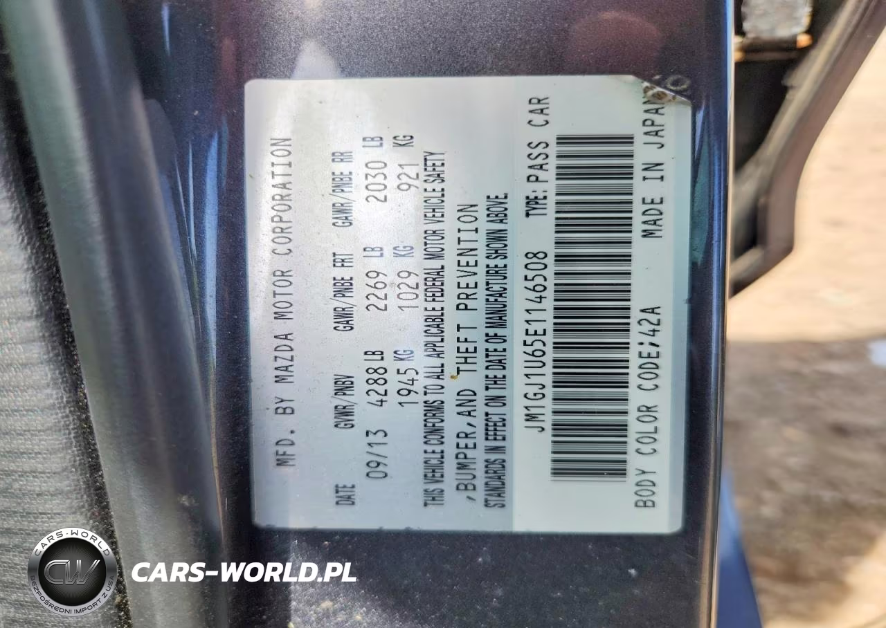 2014 Mazda 6 Sport VIN:JM1GJ1U65E1146508 - 12