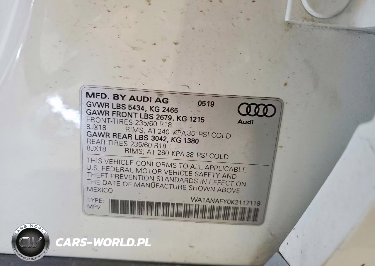 2019 Audi Q5 Premium VIN:WA1ANAFY0K2117118 - 13