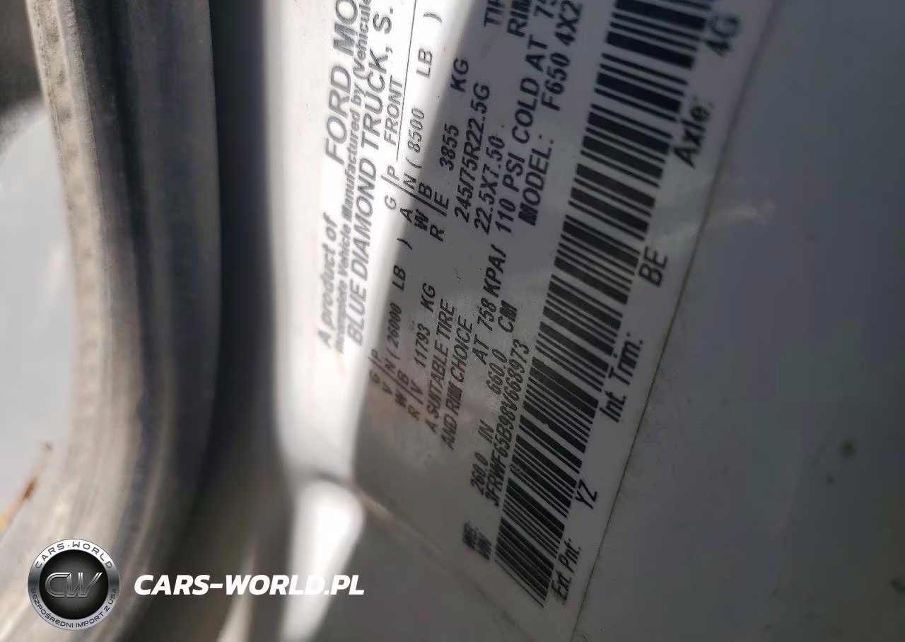 2008 Ford F650 Super Duty VIN:3FRWF65B98V668973 - 12