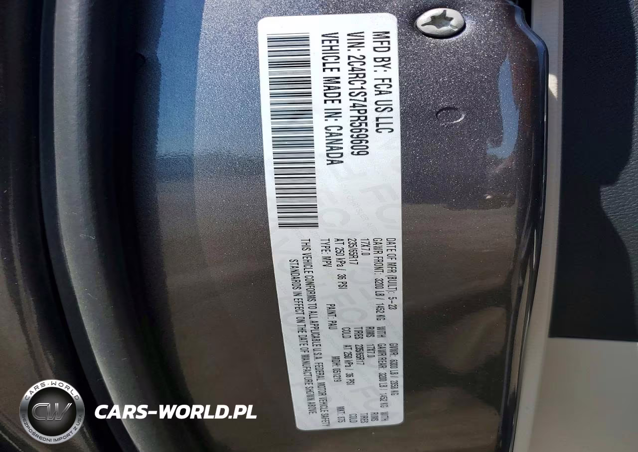 2023 Chrysler Pacifica Hybrid Limited VIN:2C4RC1S74PR569609 - 13
