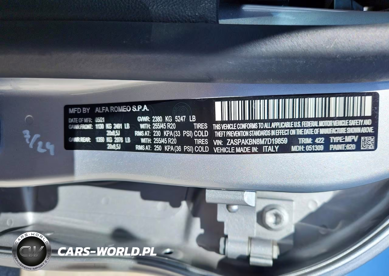 2021 Alfa Romeo Stelvio Ti VIN:ZASPAKBN8M7D19859 - 13