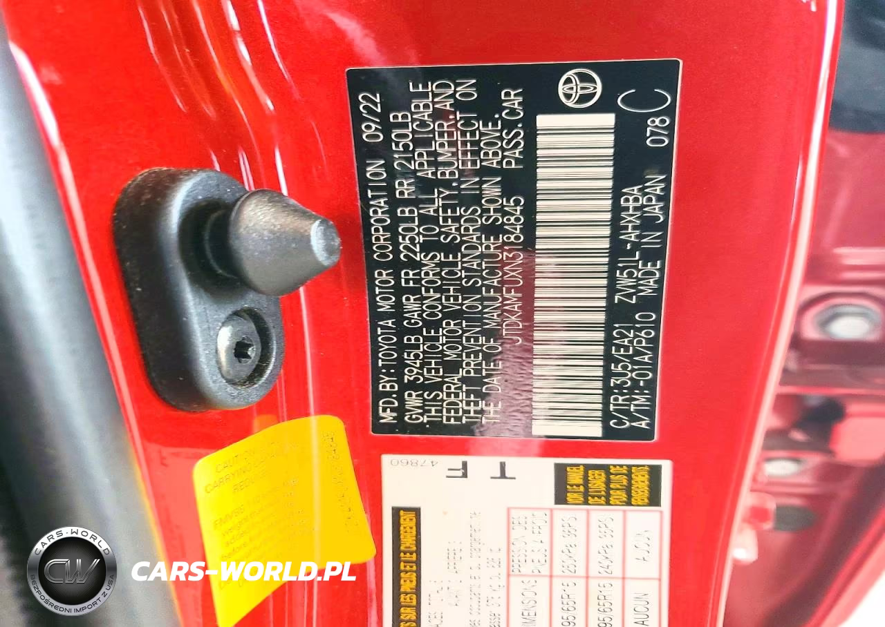 2022 Toyota Prius Limited VIN:JTDKAMFUXN3184845 - 12
