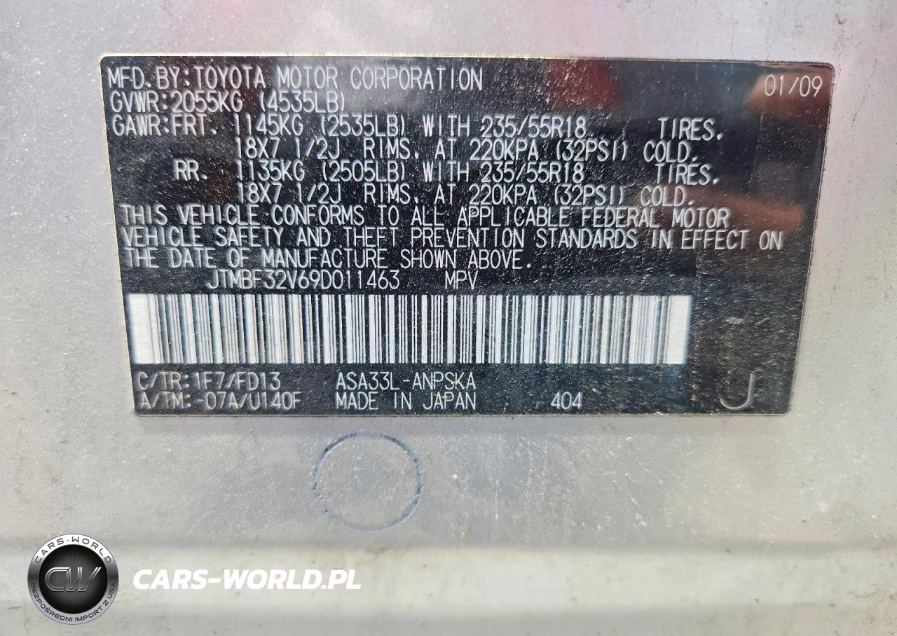 2009 Toyota Rav4 Sport VIN:JTMBF32V69D011463 - 13