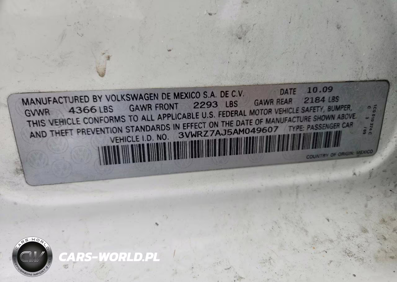 2010 Volkswagen Jetta Se VIN:3VWRZ7AJ5AM049607 - 12