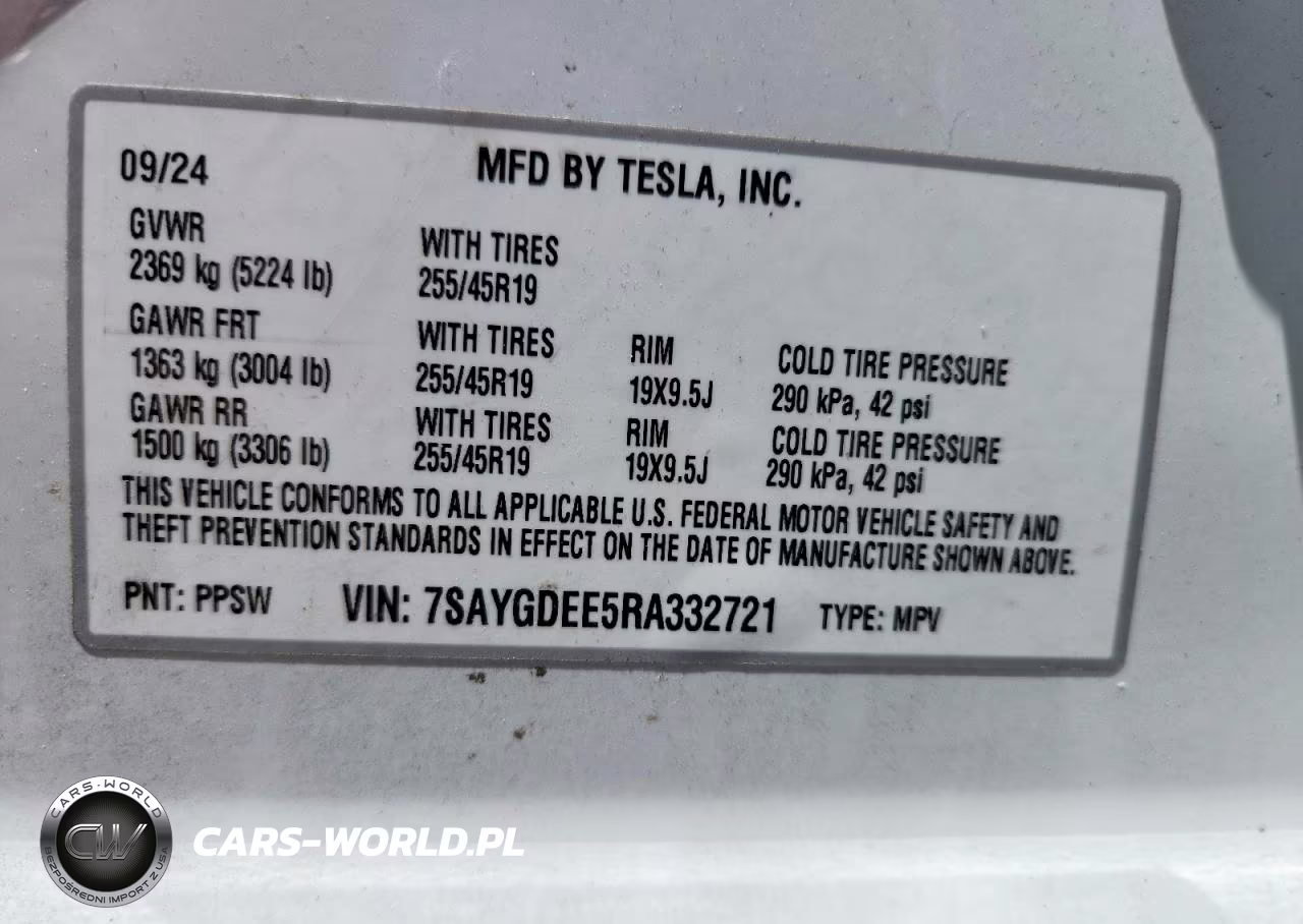 2024 Tesla Model Y VIN:7SAYGDEE5RA332721 - 13