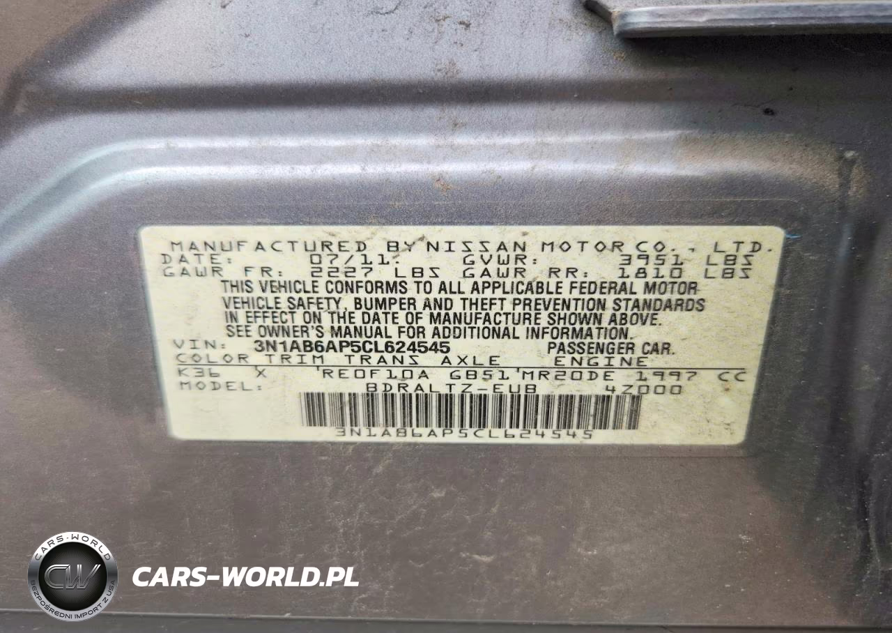 2012 Nissan Sentra VIN:3N1AB6AP5CL624545 - 12