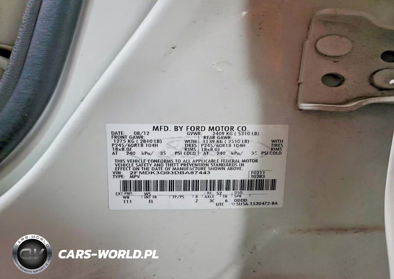 2013 Ford Edge Se VIN:2FMDK3G93DBA87443 - 13