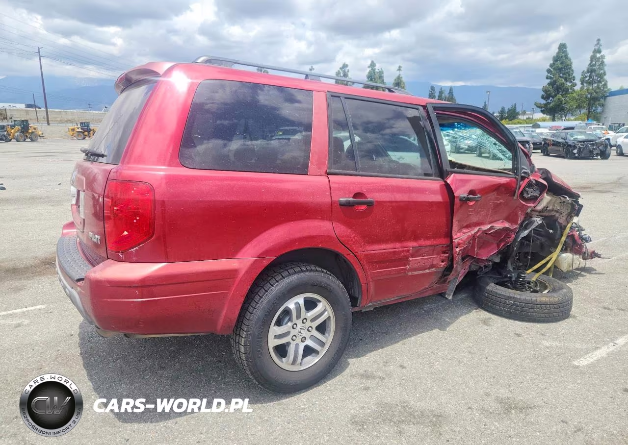 2005 Honda Pilot Exl VIN:2HKYF18795H569903 - 3