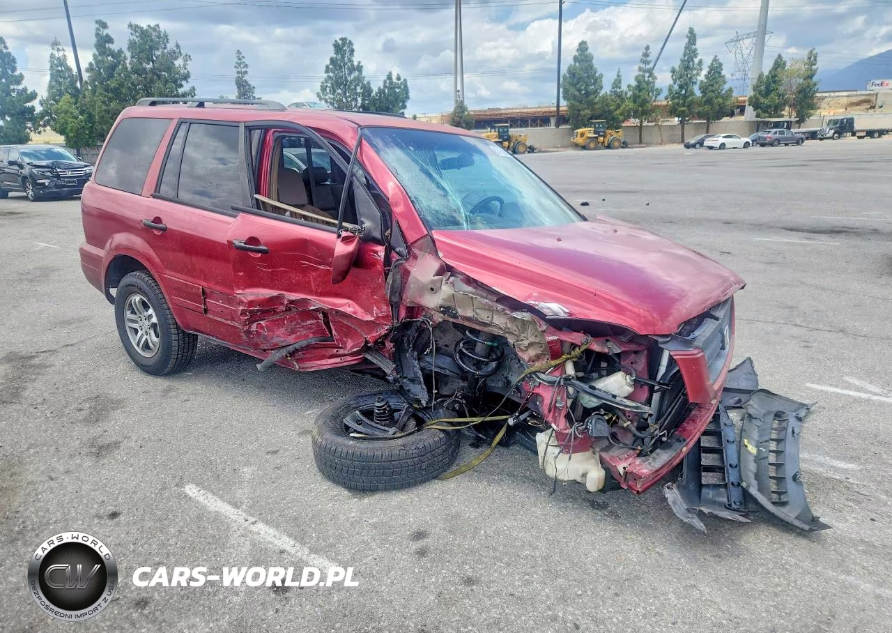 2005 Honda Pilot Exl VIN:2HKYF18795H569903 - 4