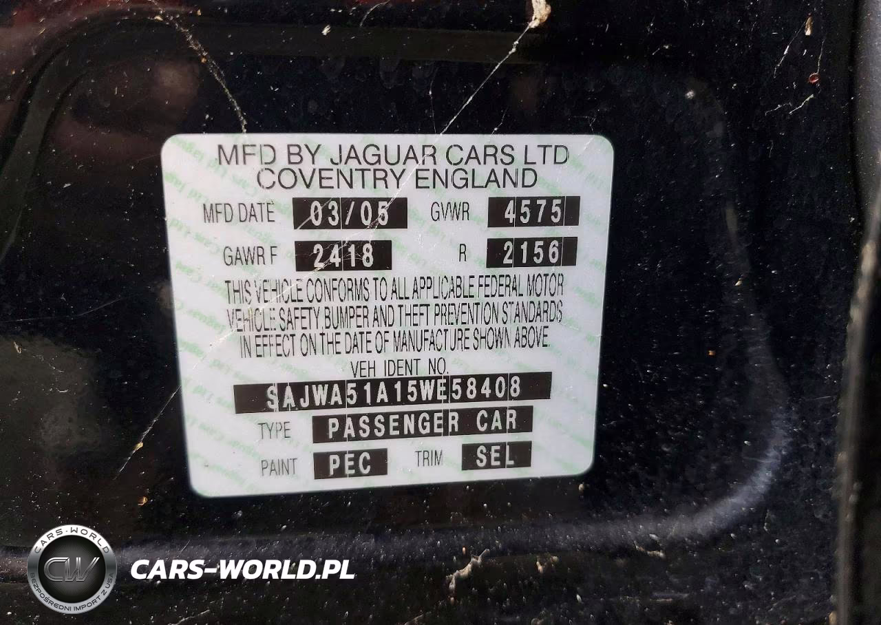 2005 Jaguar X-Type 3.0 VIN:SAJWA51A15WE58408 - 12