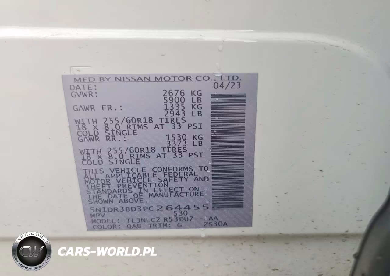 2023 Nissan Pathfinder Sv VIN:5N1DR3BD3PC264455 - 13