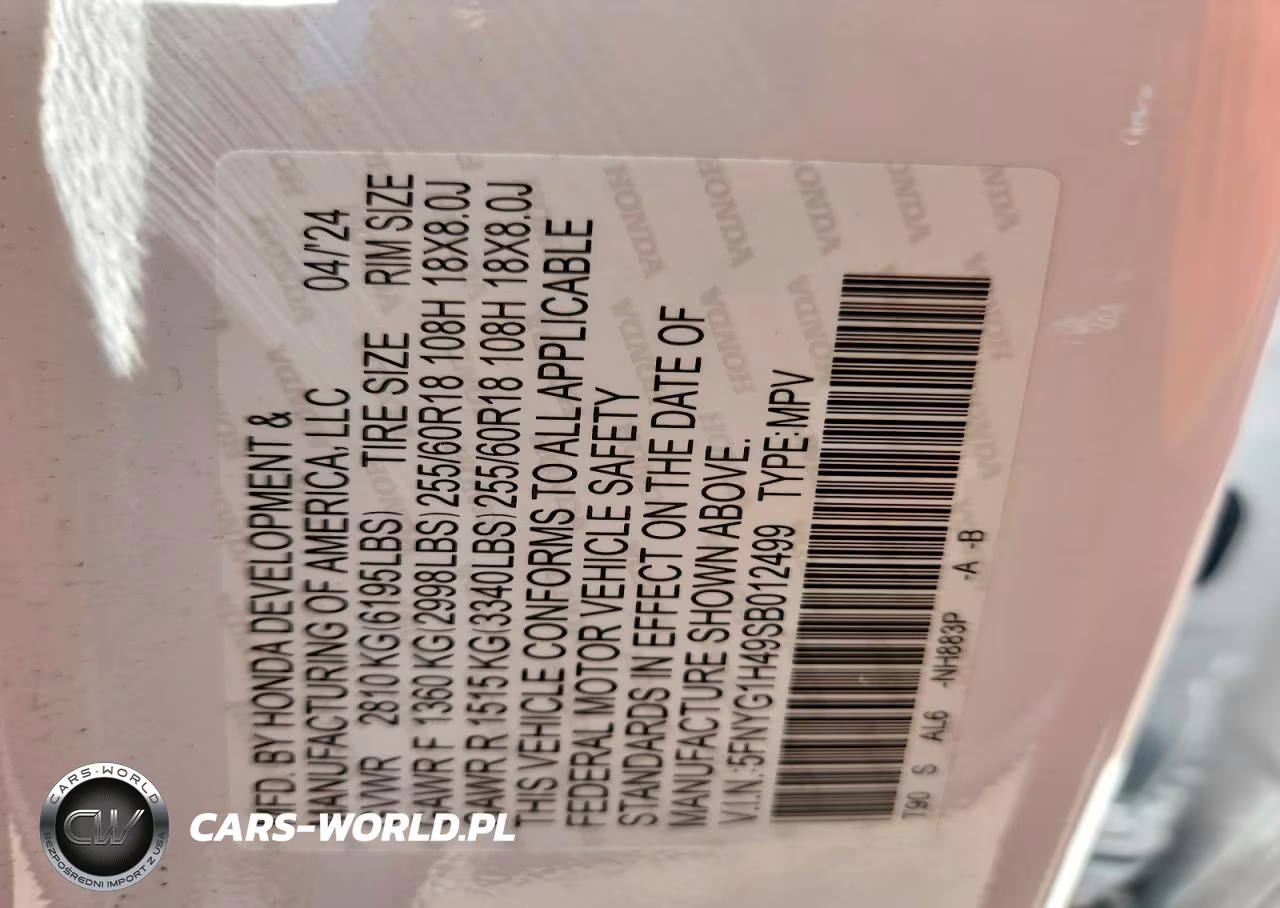 2025 Honda Pilot Exl VIN:5FNYG1H49SB012499 - 13