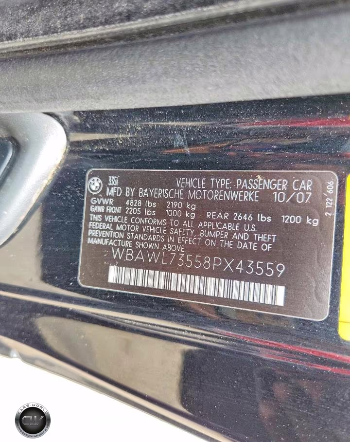 2008 BMW 335 I VIN:WBAWL73558PX43559 - 12