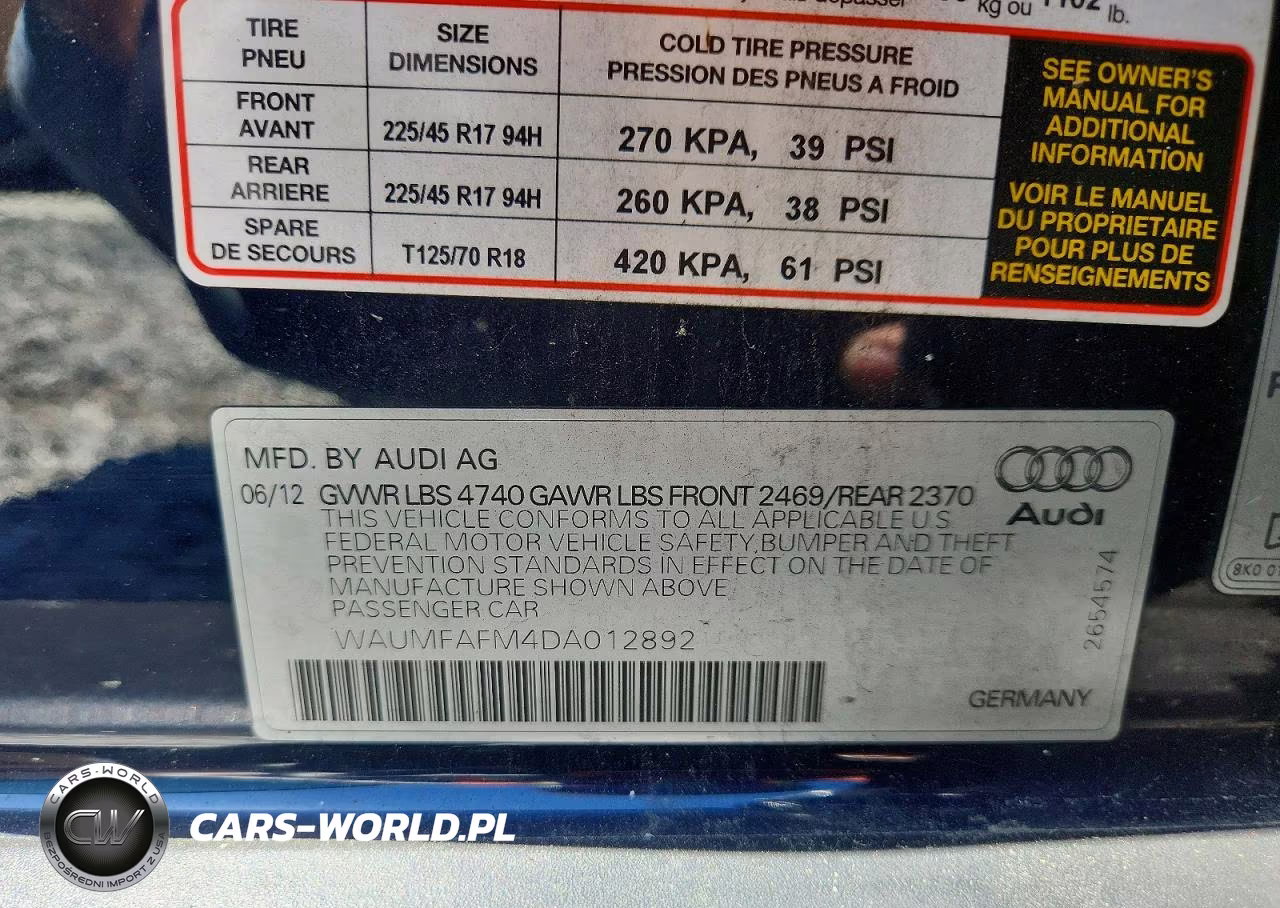 2013 Audi A3 Premium Plus VIN:WAUMFAFM4DA012892 - 12