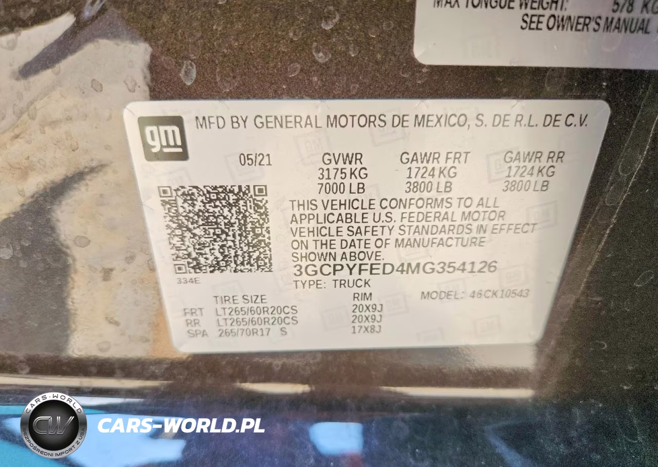 2021 CHEVROLET SILVERADO 1500 4WD SHORT BED LT TRAIL BOSS VIN:3GCPYFED4MG354126 - 12