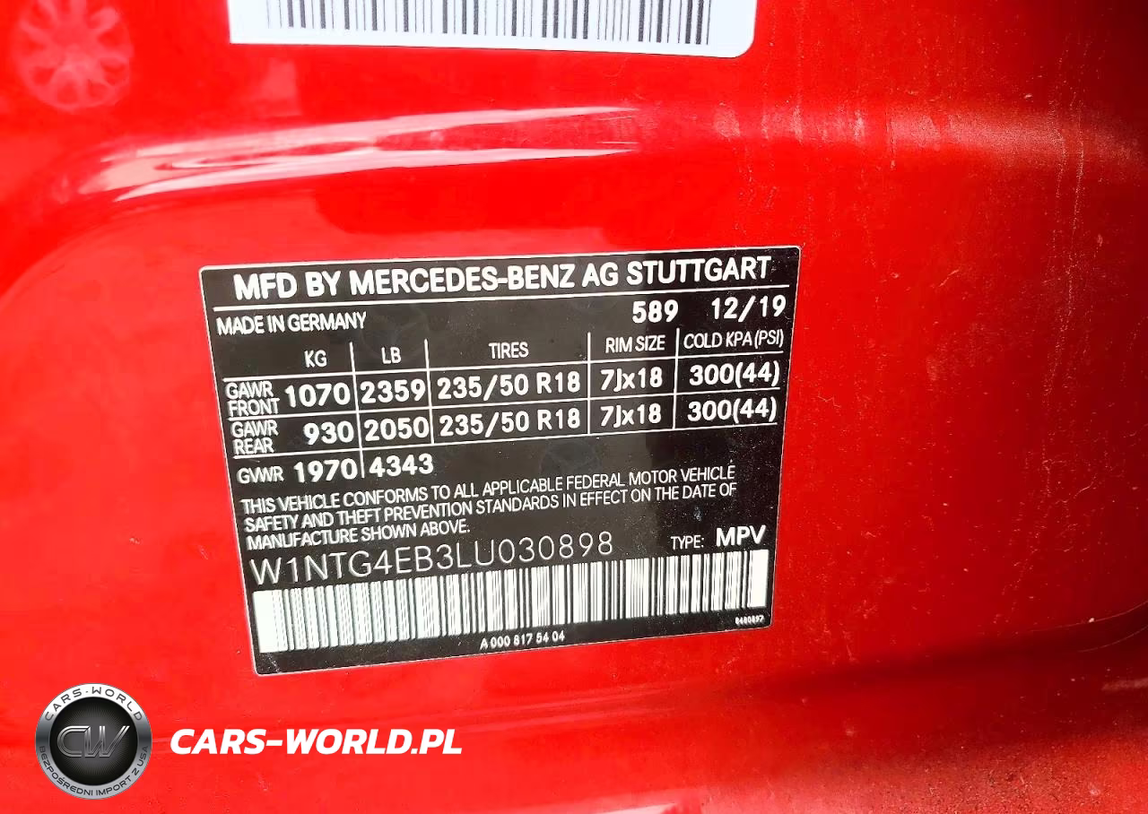 2020 Mercedes-Benz Gla 250 VIN:W1NTG4EB3LU030898 - 13