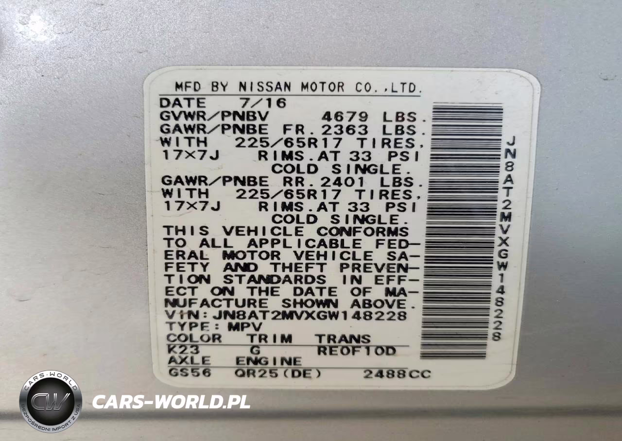 2016 Nissan Rogue S VIN:JN8AT2MVXGW148228 - 12