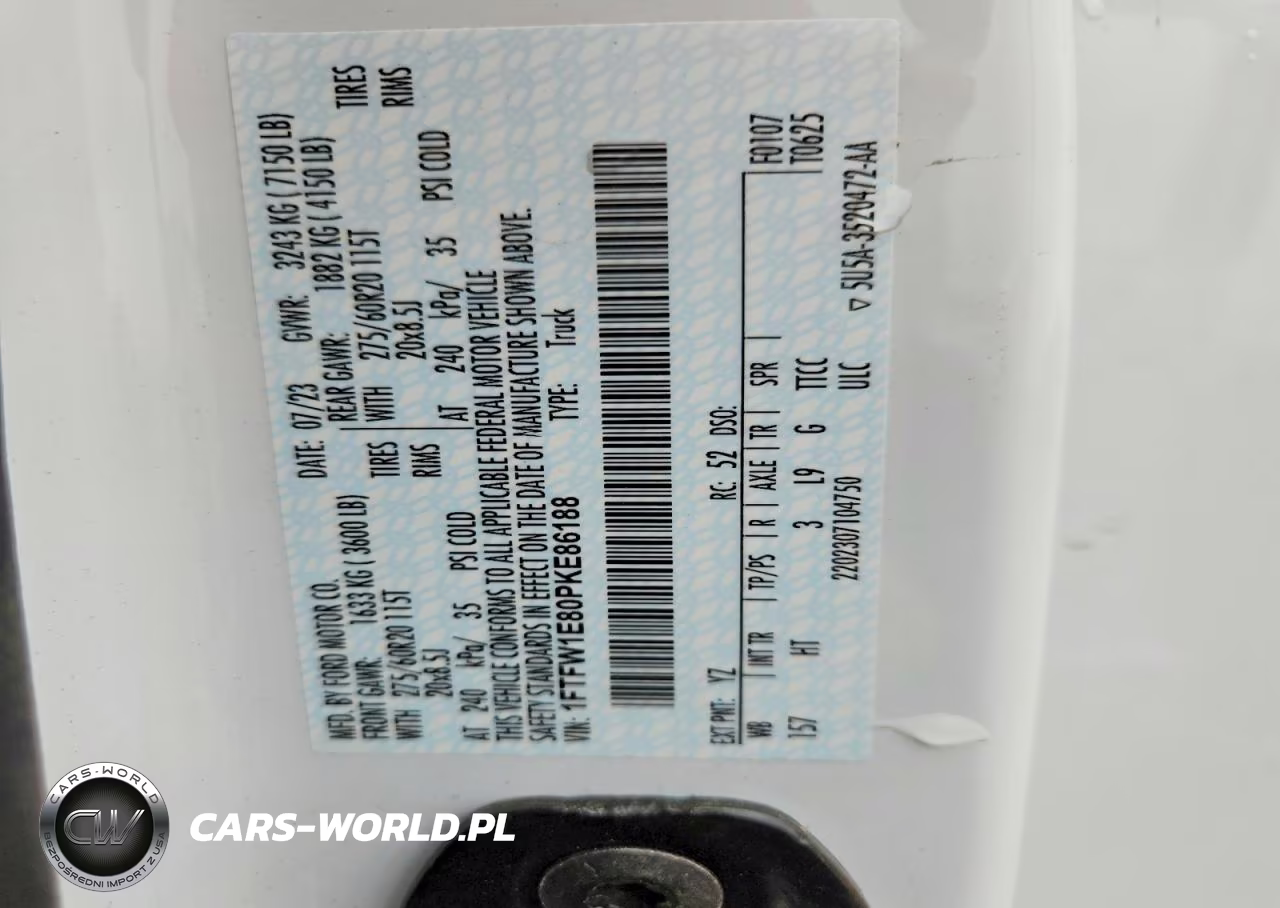 2023 Ford F150 Supercrew VIN:1FTFW1E80PKE86188 - 13