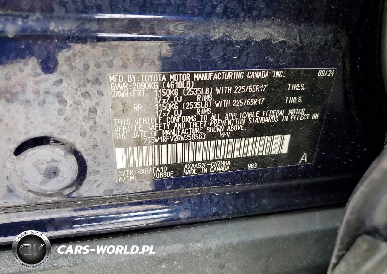 2024 Toyota Rav4 Xle VIN:2T3W1RFV2RW358563 - 12