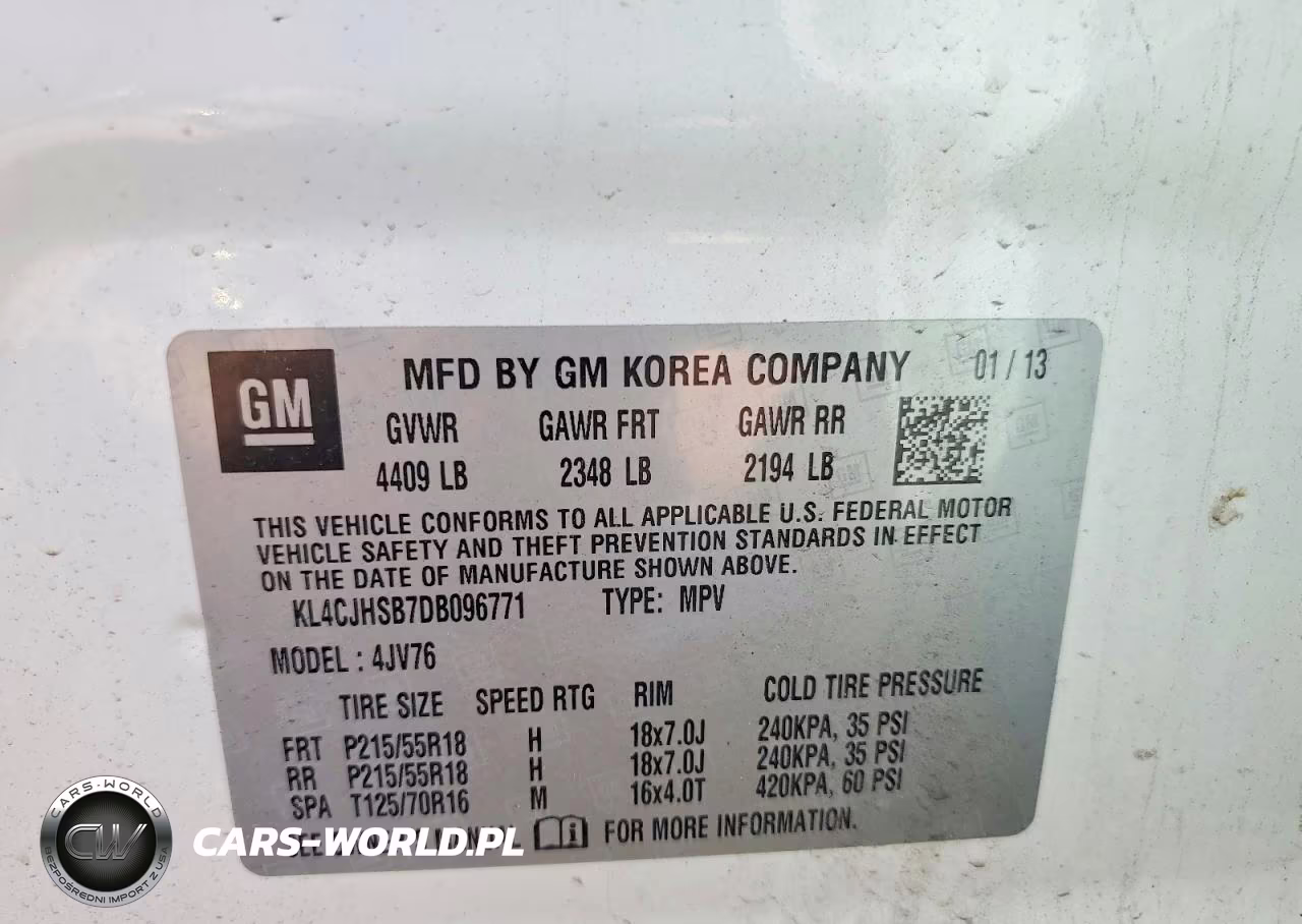 2013 Buick Encore Premium VIN:KL4CJHSB7DB096771 - 12