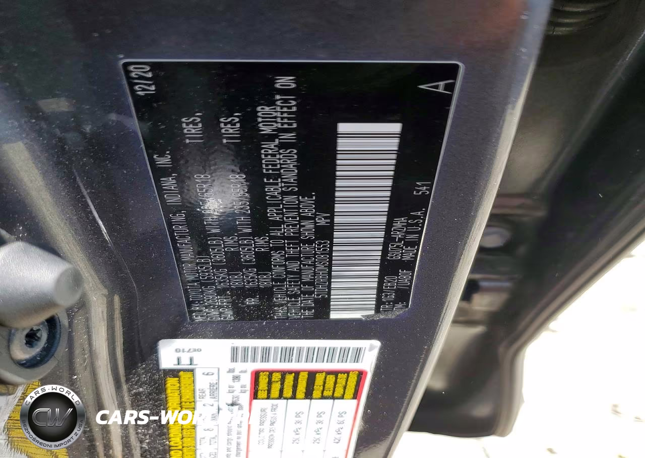 2021 Toyota Highlander Xle VIN:5TDHZRBH0MS081553 - 12