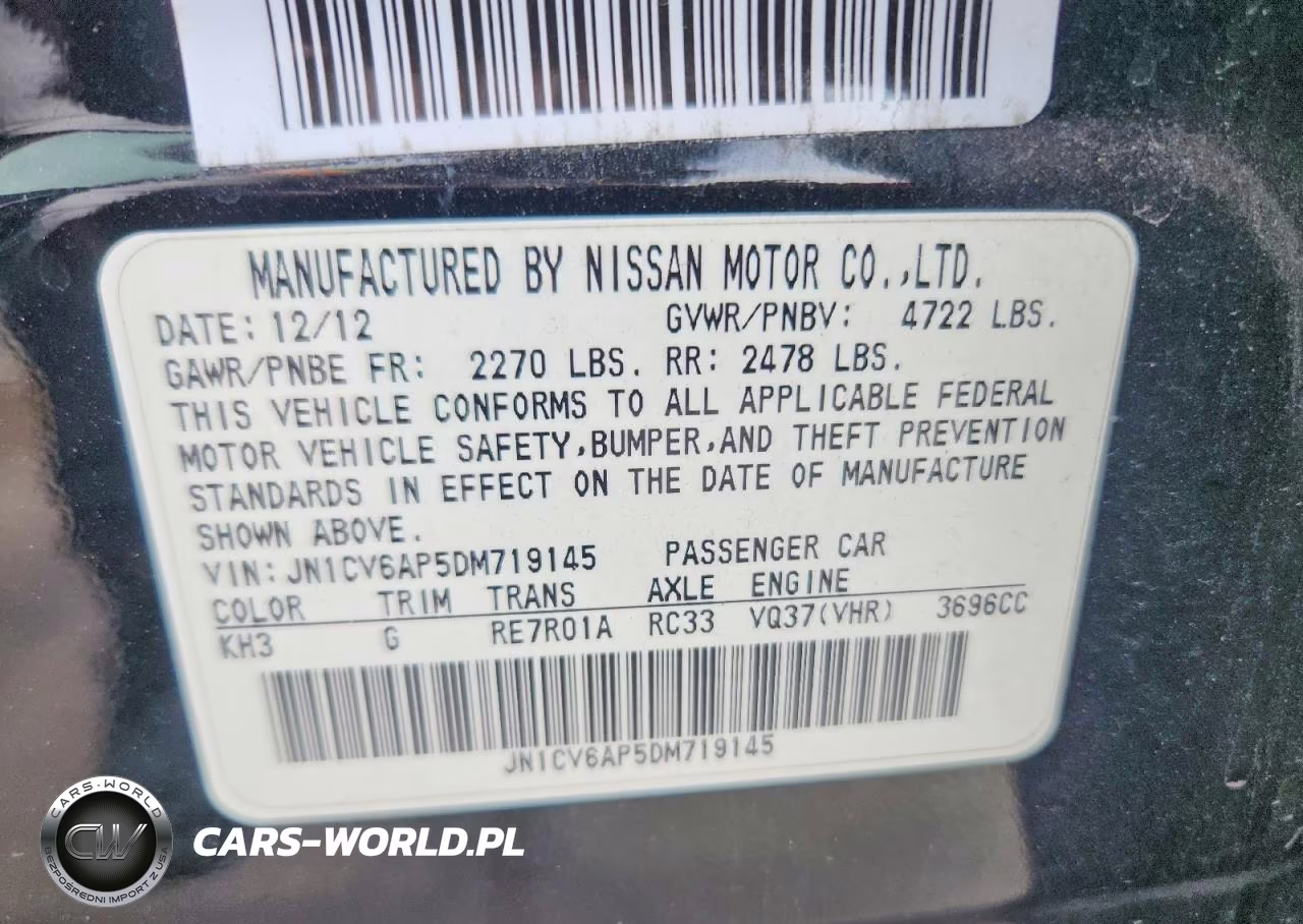 2013 Infiniti G37 Sedan Journey VIN:JN1CV6AP5DM719145 - 12