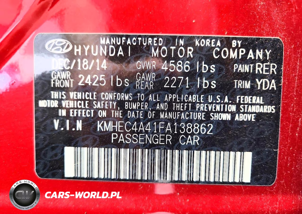 2015 Hyundai Sonata Hybrid Base VIN:KMHEC4A41FA138862 - 13