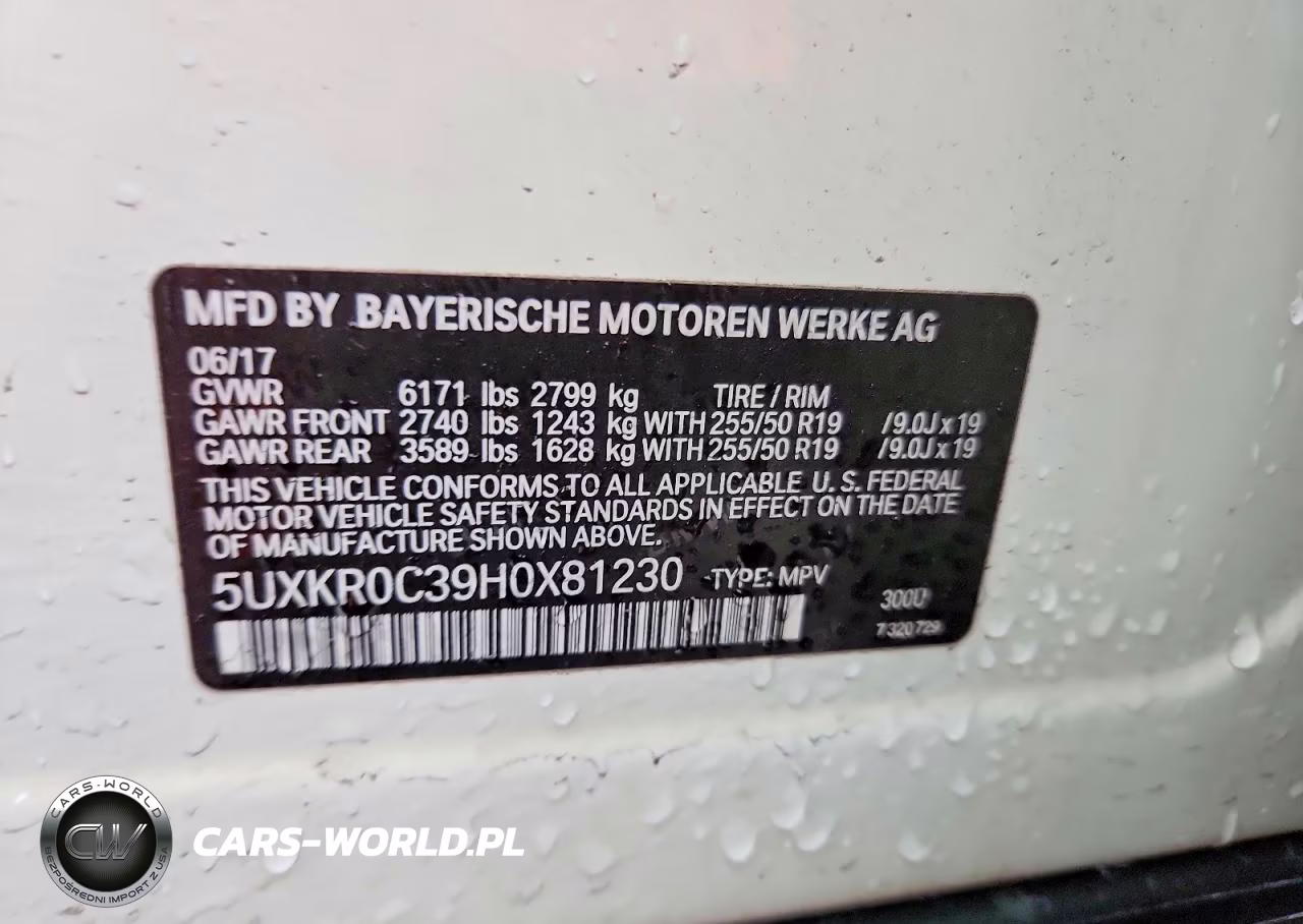 2017 BMW X5 xDrive35I VIN:5UXKR0C39H0X81230 - 13
