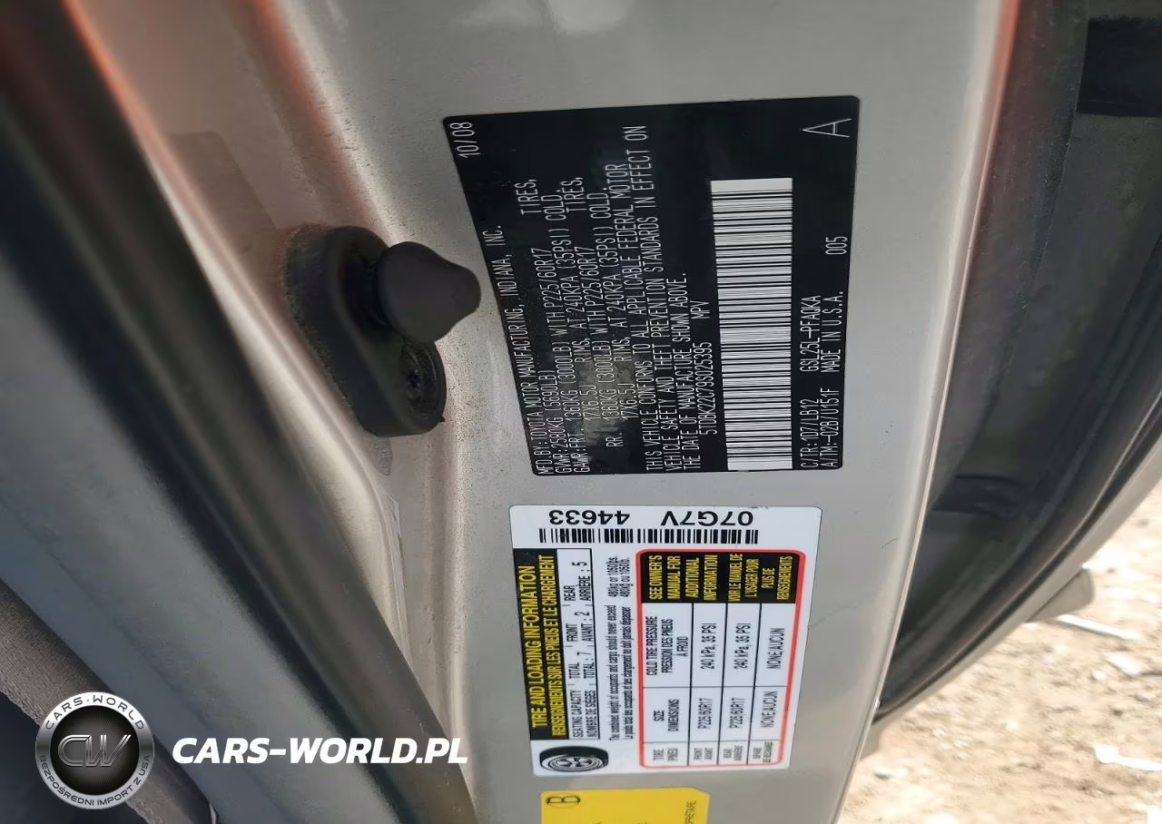 2009 Toyota Sienna Xle VIN:5TDBK22C79S025395 - 13