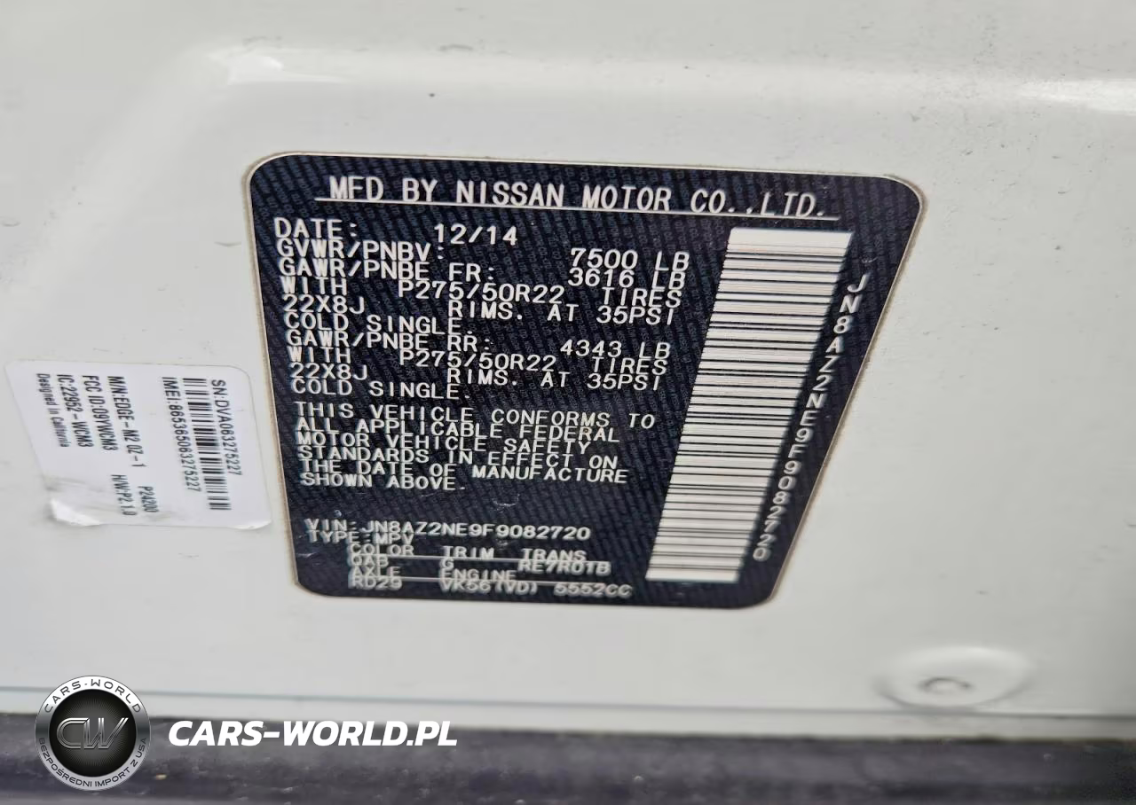 2015 Infiniti Qx80 VIN:JN8AZ2NE9F9082720 - 12