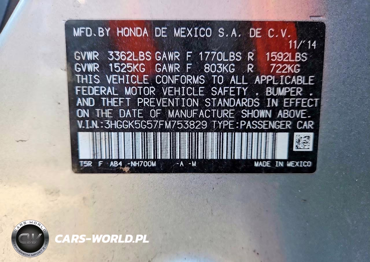 2015 Honda Fit Lx VIN:3HGGK5G57FM753829 - 12