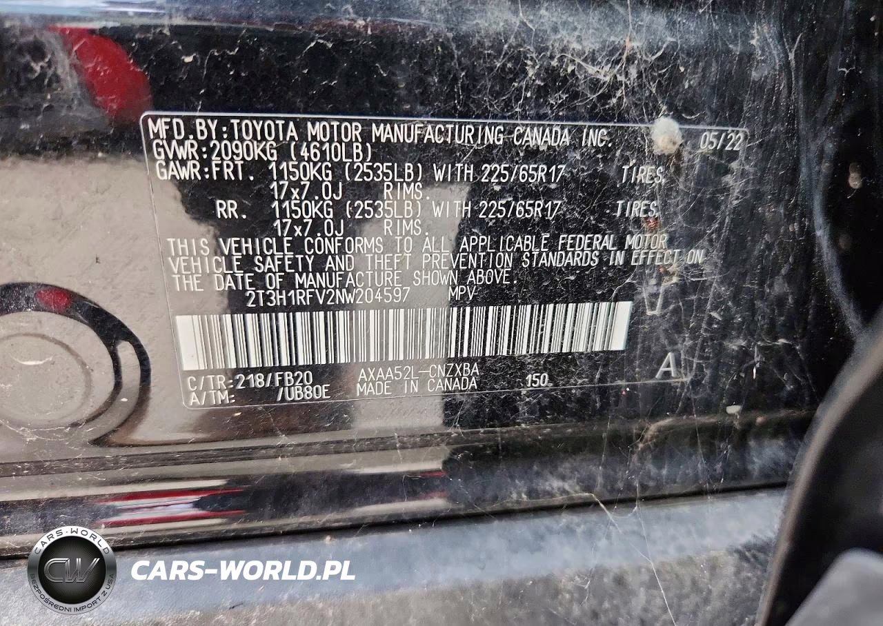 2022 Toyota Rav4 Le VIN:2T3H1RFV2NW204597 - 14