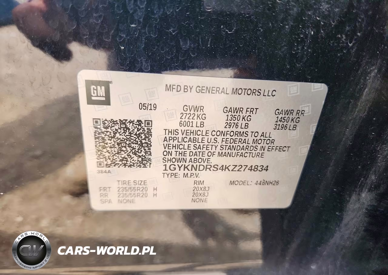 2019 Cadillac Xt5 Luxury VIN:1GYKNDRS4KZ274834 - 12