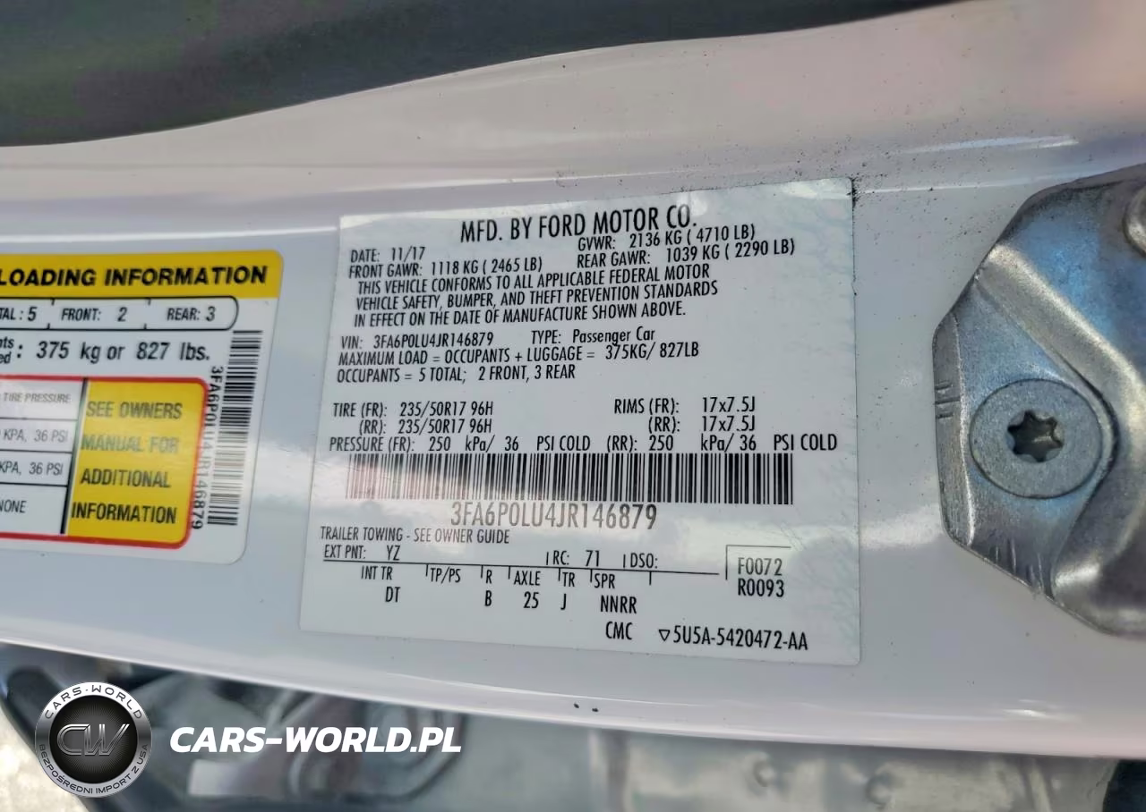 2018 Ford Fusion Se Hybrid VIN:3FA6P0LU4JR146879 - 12