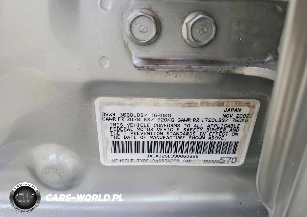 2003 Mitsubishi Lancer Es VIN:JA3AJ26E33U060866 - 12