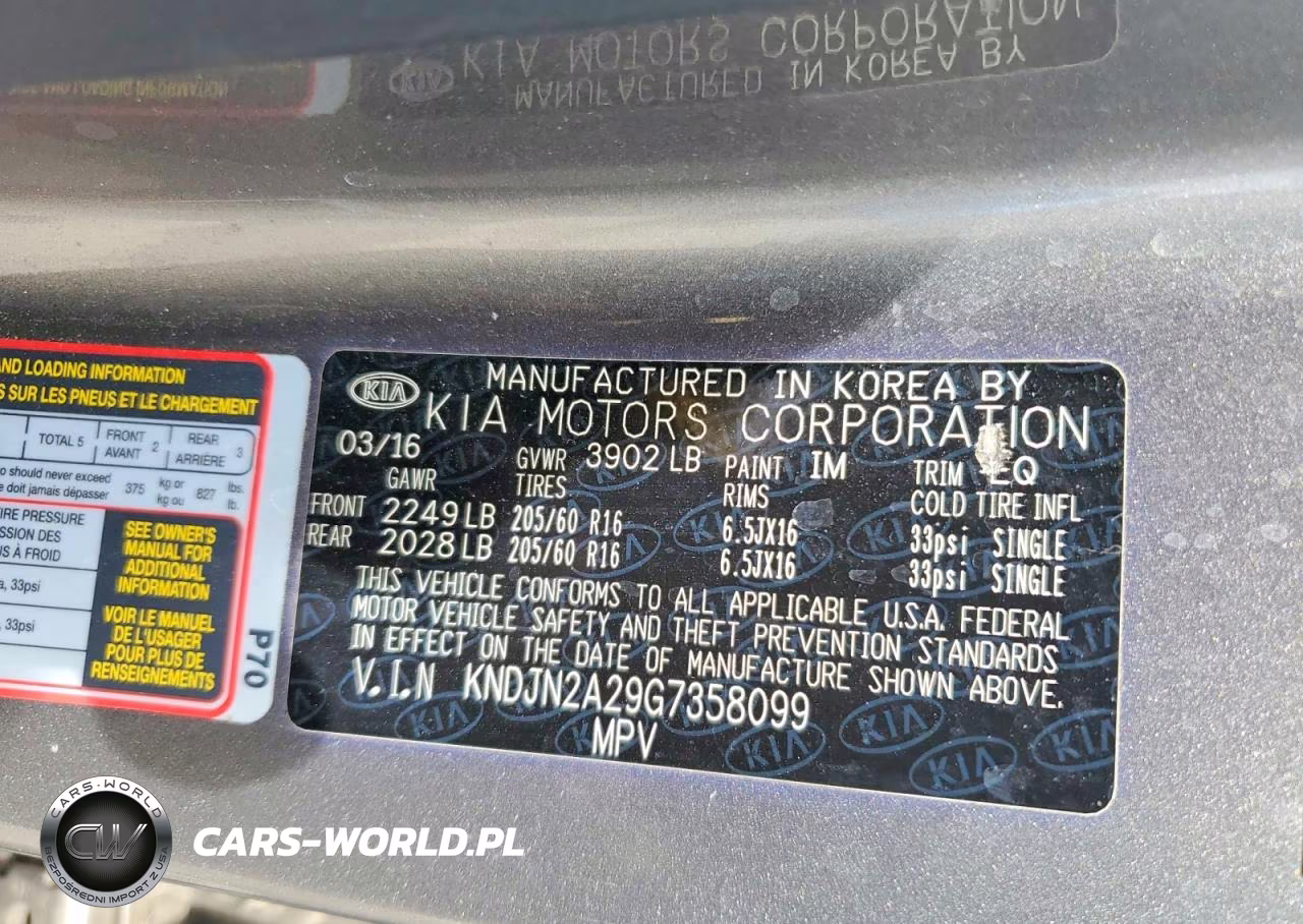 2016 Kia Soul Base VIN:KNDJN2A29G7358099 - 13