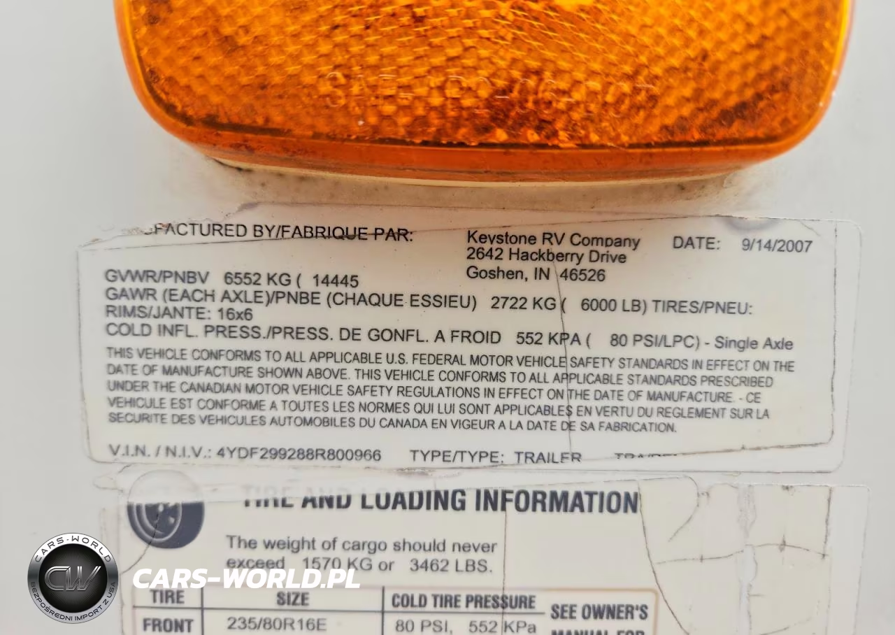 KEYSTONE RAPTOR VIN:4YDF299288R800966 - 10