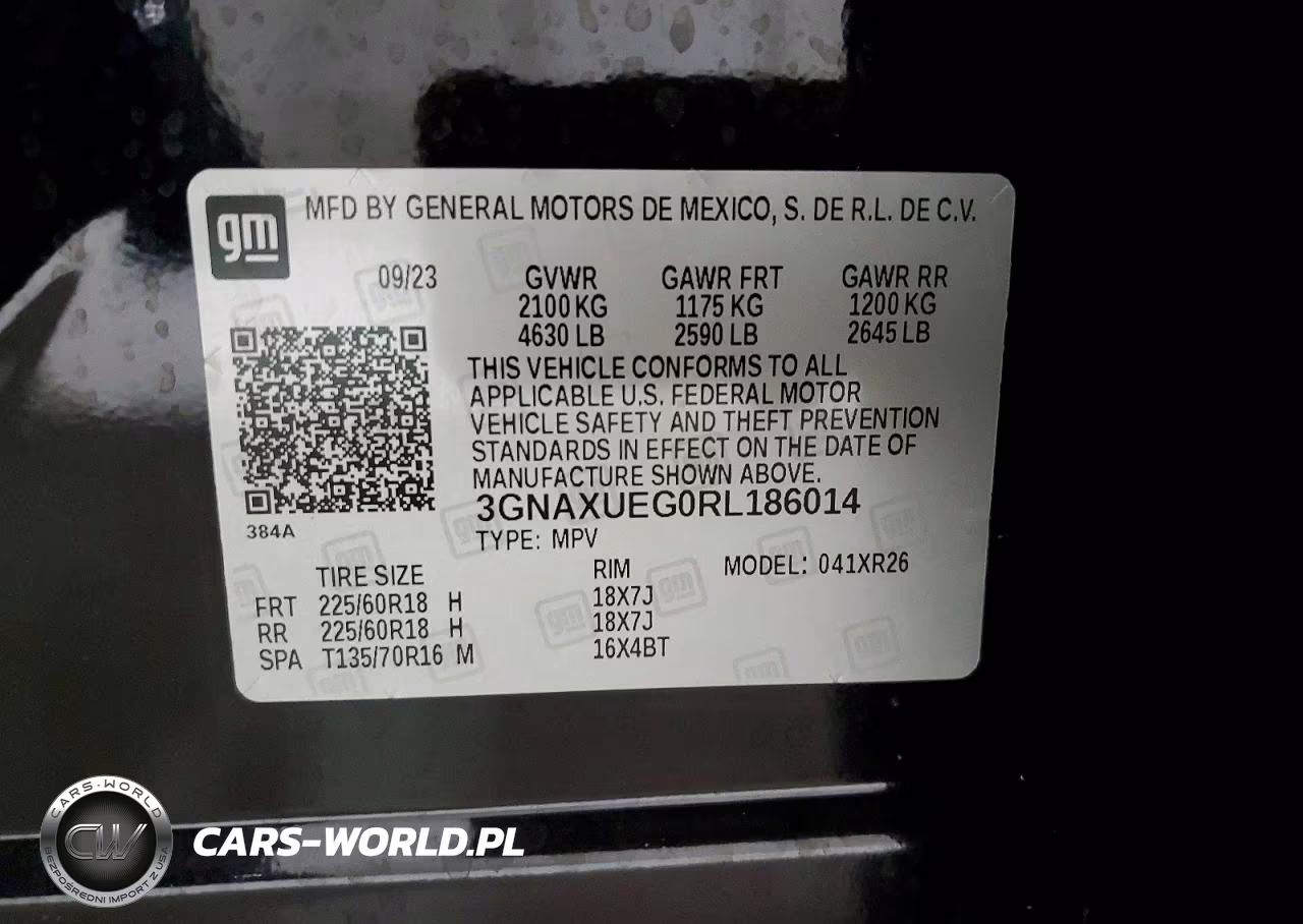 2024 Chevrolet Equinox Lt VIN:3GNAXUEG0RL186014 - 13