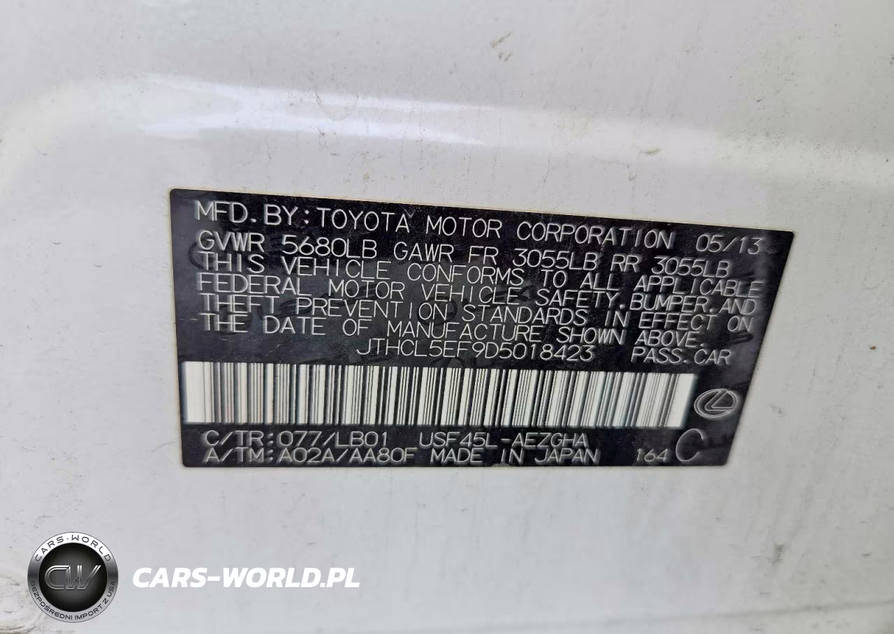 2013 Lexus Ls 460 VIN:JTHCL5EF9D5018423 - 13