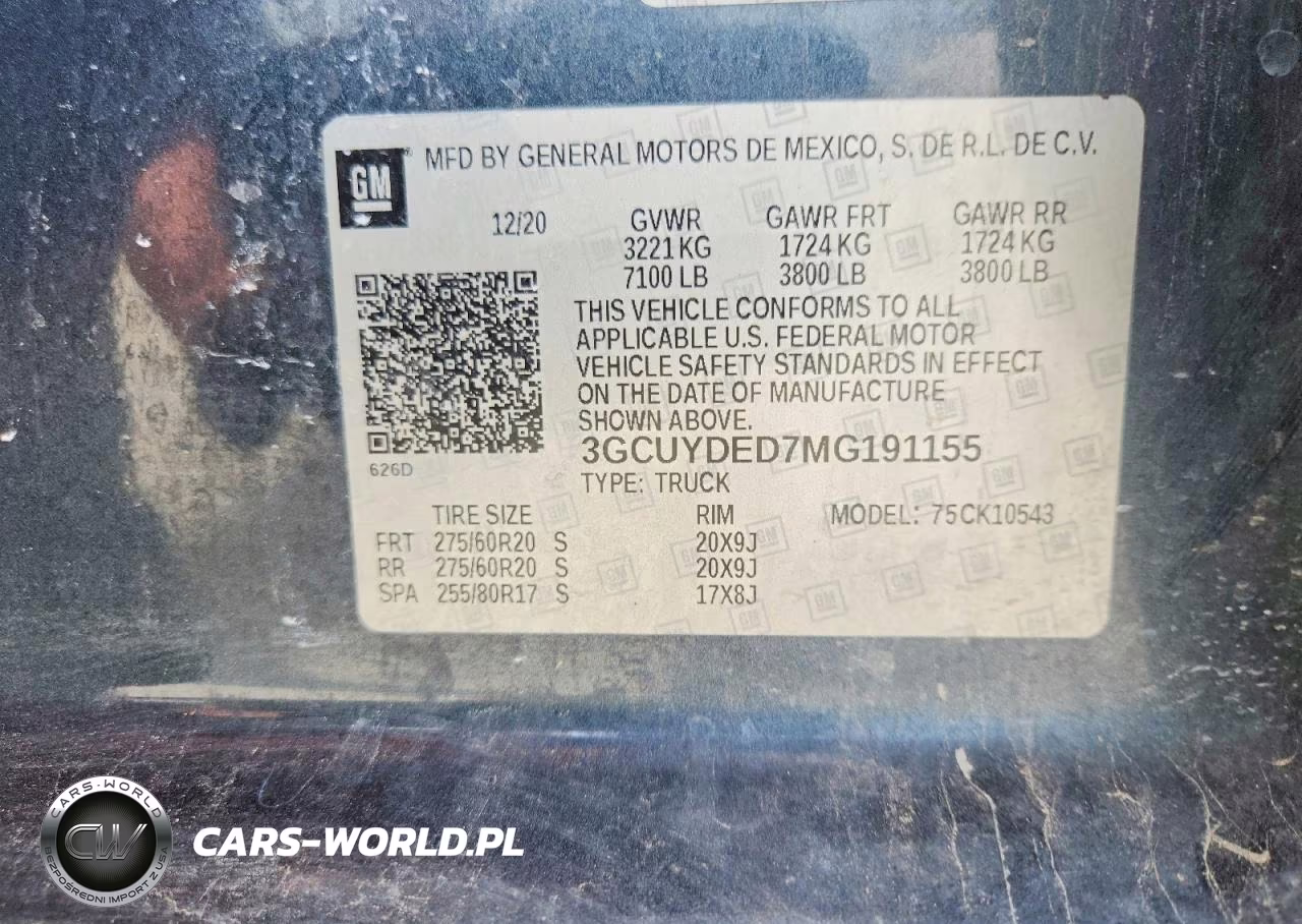 2021 Chevrolet Silverado K1500 Lt VIN:3GCUYDED7MG191155 - 12