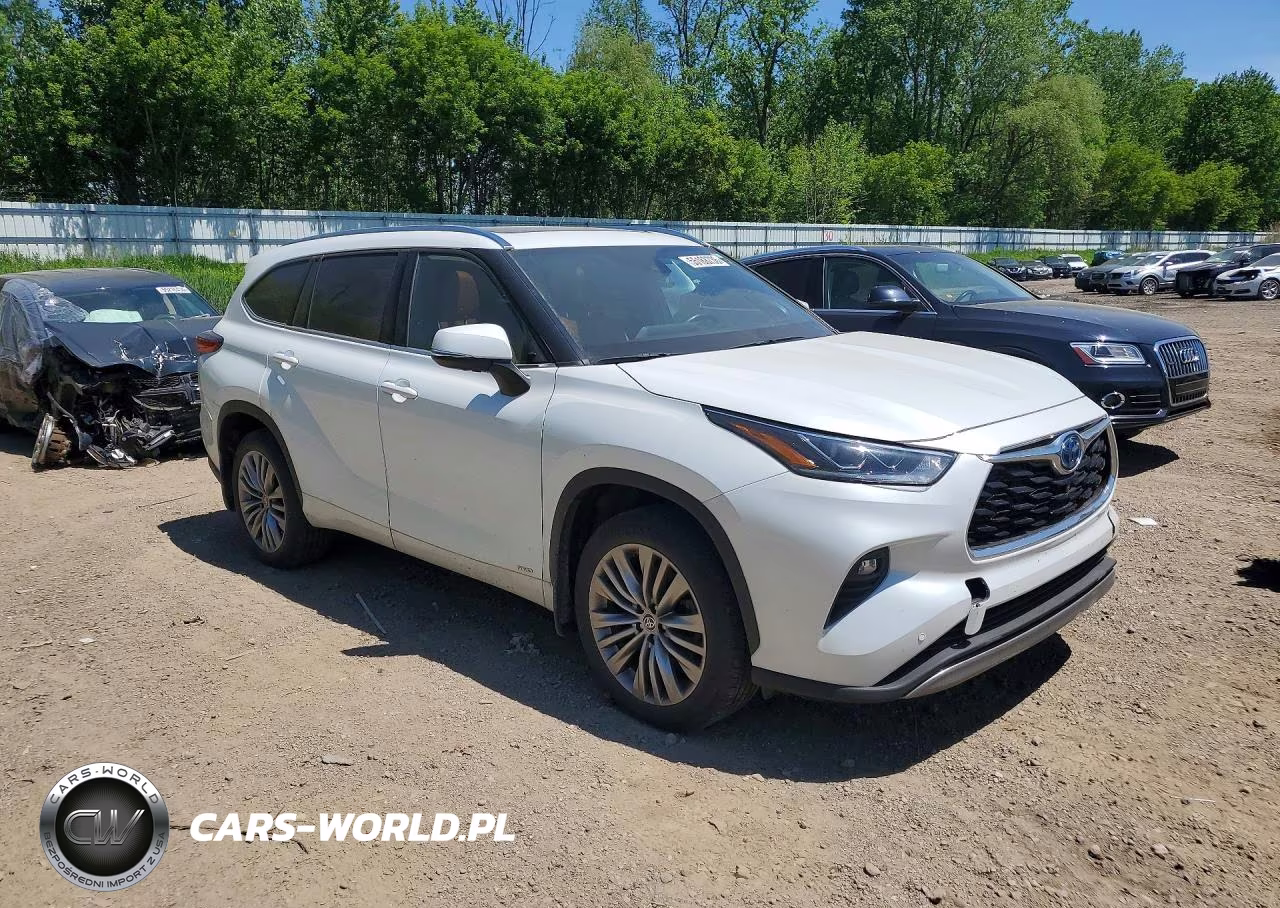 2022 Toyota Highlander Hybrid Platinum VIN:5TDEBRCH8NS101698 - 4
