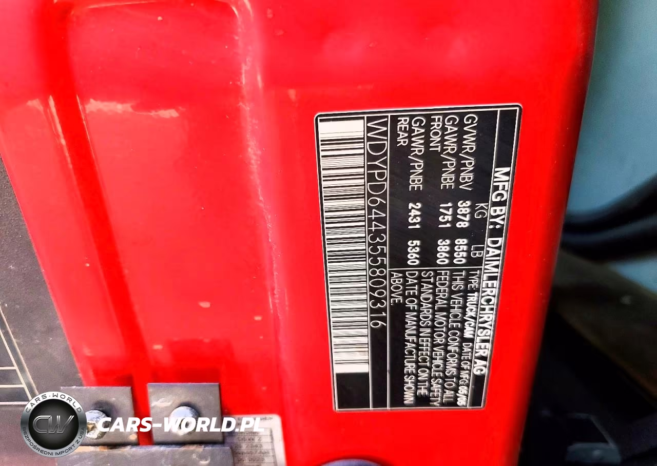 2005 Sprinter 2500 Sprin VIN:WDYPD644355809316 - 13