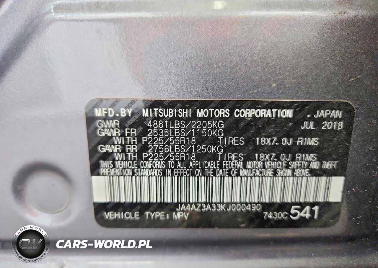 2019 Mitsubishi Outlander Se VIN:JA4AZ3A33KJ000490 - 13